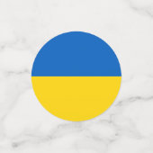 Oekraïense vlag confetti (Kleine voorkant)