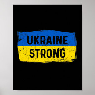 Oekraïense Vlag Cool Oekraïense Vlaggen Mannen Vro Poster