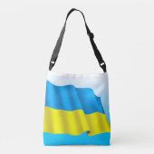 Oekraïense vlag crossbody tas (Achterkant)