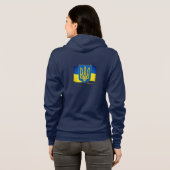 Oekraïense vlag, Embleem/sport Hoodie (Achterkant volledig)