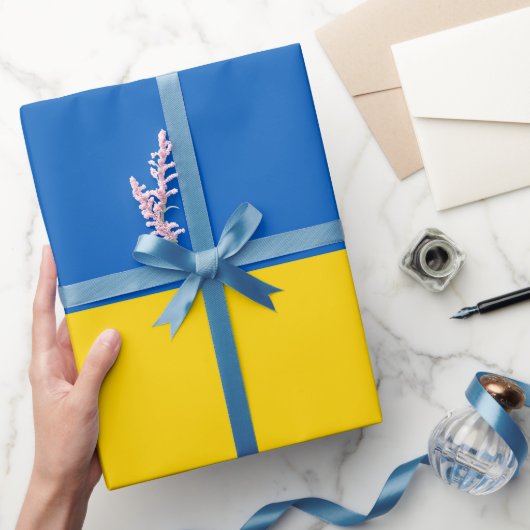 Oekraïense vlag en Oekraïense verjaardag, bruiloft Cadeaupapier (Geschenken)