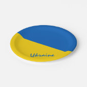 Oekraïense vlag en Oekraïne - partij, verjaardag/s Papieren Bordje (Gekanteld)