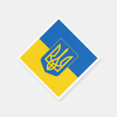 Oekraïense vlag en Oekraïne - partij, verjaardag/s Servet (Hoek)