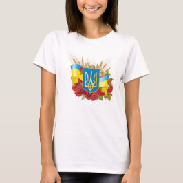 Oekraïense vlag en wapenschild. t-shirt