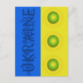 Oekraïense vlag en zonnebloemen briefkaart (Voorkant)
