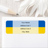 Oekraïense vlag etiket (Insitu)