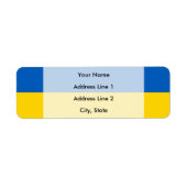 Oekraïense vlag etiket (Voorkant)