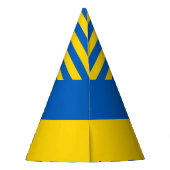 Oekraïense vlag feesthoedjes (Achterkant)