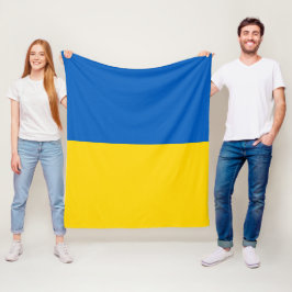 Oekraïense vlag fleece deken