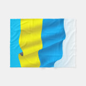 Oekraïense vlag fleece deken (Voorkant (Horizontaal))