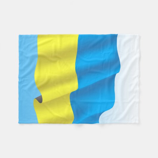 Oekraïense vlag fleece deken (Voorkant (Horizontaal))