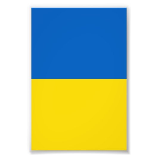 Oekraïense vlag foto afdruk (Voorkant)