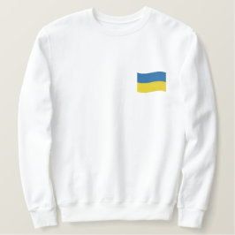 Oekraïense vlag geborduurde sweater