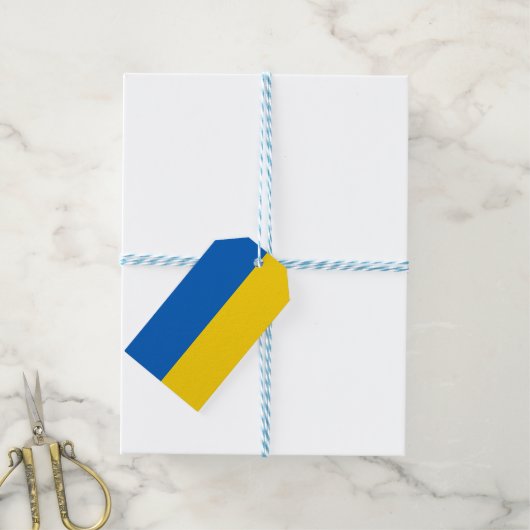 Oekraïense vlag - Gift Labels Cadeaulabel (Met Touw)