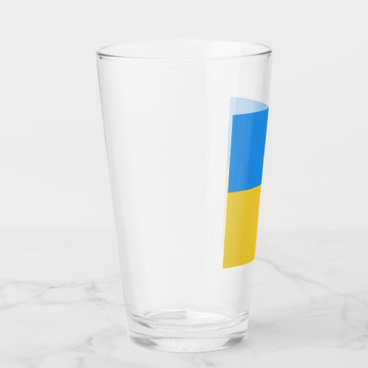 Oekraïense vlag glas (Rechts)