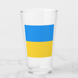 Oekraïense vlag glas