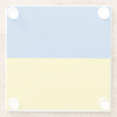 Oekraïense vlag glazen onderzetter (Achterkant)