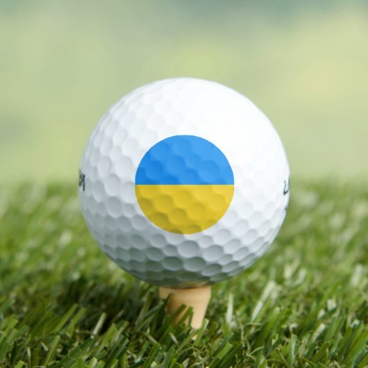 Oekraïense vlag golfballen (Insitu Shirt)