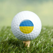 Oekraïense vlag golfballen (Insitu Shirt)