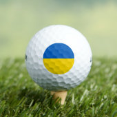 Oekraïense vlag golfballen (Insitu Shirt)