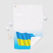 Oekraïense vlag golfhanddoek (Insitu)