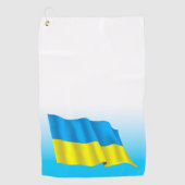 Oekraïense vlag golfhanddoek (Voorkant)