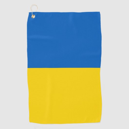 Oekraïense vlag golfhanddoek (Voorkant)