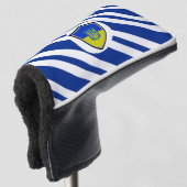 Oekraïense vlag golfheadcover (3/4 voorkant)