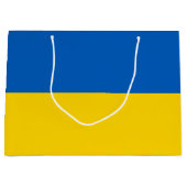 Oekraïense vlag groot cadeauzakje (Voorkant)