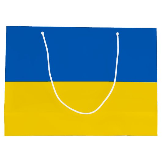 Oekraïense vlag groot cadeauzakje (Achterkant)