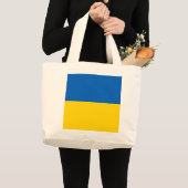 Oekraïense vlag grote tote bag (Voorkant (product))