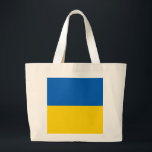 Oekraïense vlag grote tote bag<br><div class="desc">Oekraïense vlag</div>