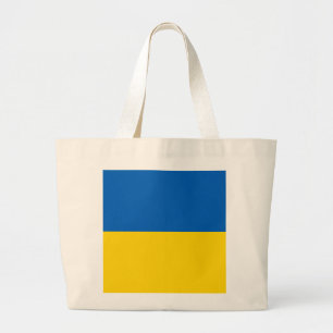 Oekraïense vlag grote tote bag