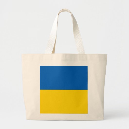 Oekraïense vlag grote tote bag (Voorkant)