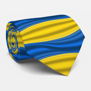 Oekraïense Vlag Halsband Steun Oekraïne Vrijheid Stropdas