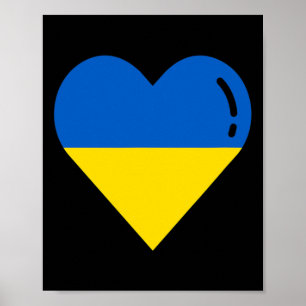 Oekraïense Vlag Hart Wortels Vakantie Oekraïens 1 Poster