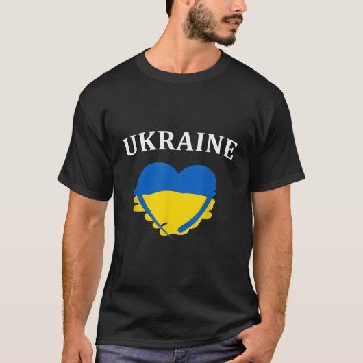 Oekraïense vlag He Oekraïne T-shirt (Voorkant)
