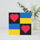 Oekraïense vlag - Heart Cute Patriotic Oekraïense Kaart (Staand voorkant)