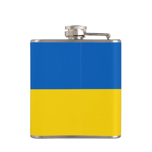 Oekraïense vlag heupfles (Achterkant)