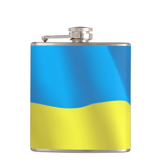 Oekraïense vlag heupfles (Voorkant)