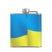 Oekraïense vlag heupfles (Achterkant)