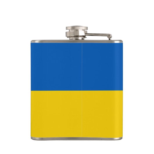 Oekraïense vlag heupfles (Achterkant)