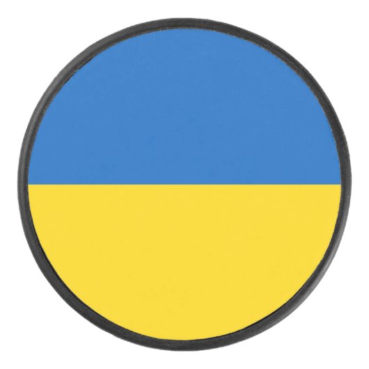 Oekraïense vlag hockey puck (Voorkant)
