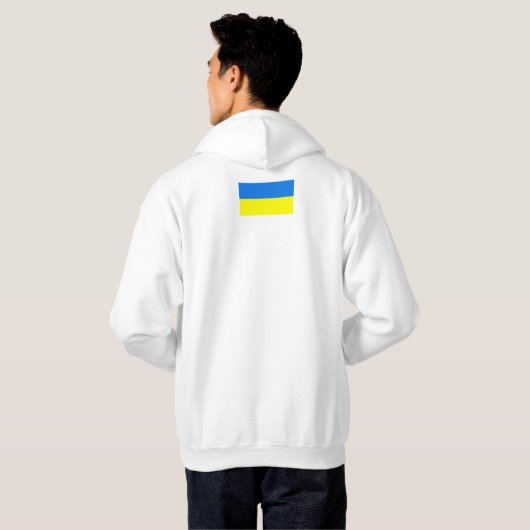 Oekraïense vlag hoodie (Achterkant volledig)