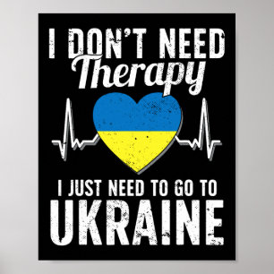 Oekraïense Vlag I Oekraïne Vlag I Vakantie Oekraïn Poster