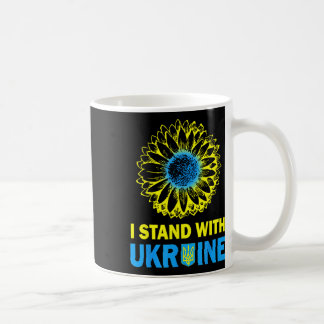 Oekraïense Vlag Ik Sta Met Oekraïne Zonnebloem Oek Koffiemok