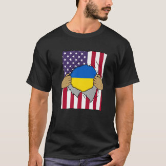 Oekraïense vlag in mijn thuisland geprezen Oekraïe T-shirt