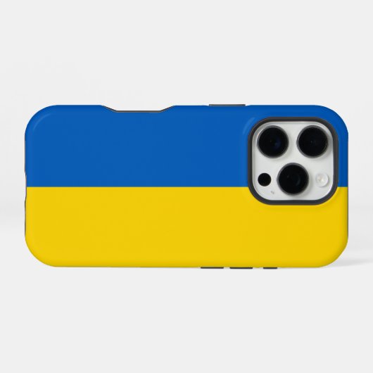 Oekraïense vlag iPhone hoesje (Achterkant horizontaal)