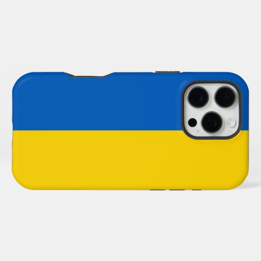 Oekraïense vlag iPhone hoesje (Achterkant horizontaal)