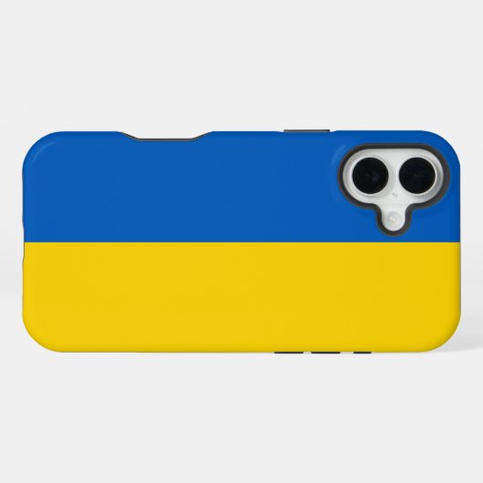 Oekraïense vlag iPhone hoesje (Achterkant horizontaal)